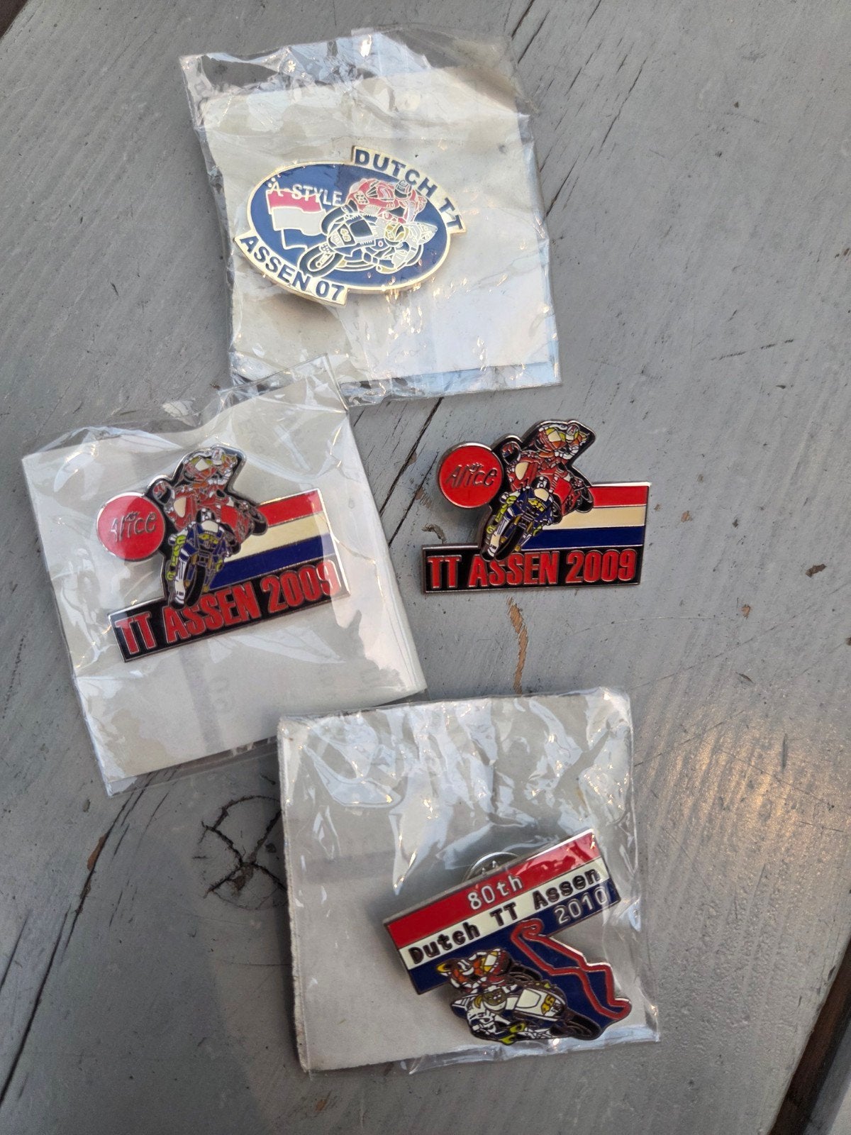 4 Dutch TT Assen Pins (2007, 2009, 2010), Ophalen of Verzenden, Nieuw, Sport