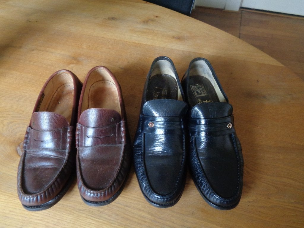 AVANG  instappers/moccasins:mt 42.5/43 ( 8.5) 46.5(11.5), Loafers, Bruin, Avang, Ophalen of Verzenden