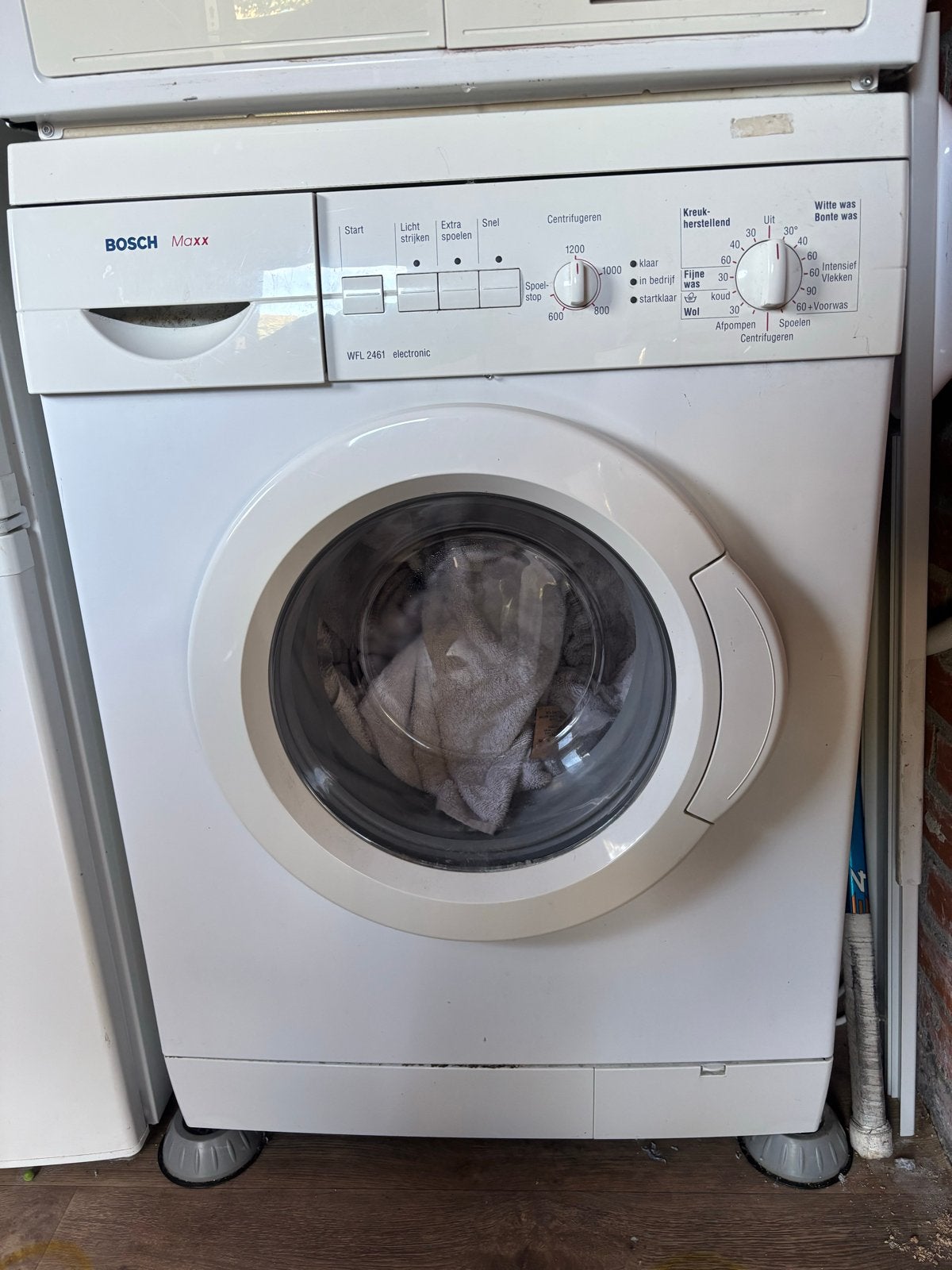 Wasmachine, Ophalen, 1200 tot 1600 toeren, Gebruikt, Voorlader
