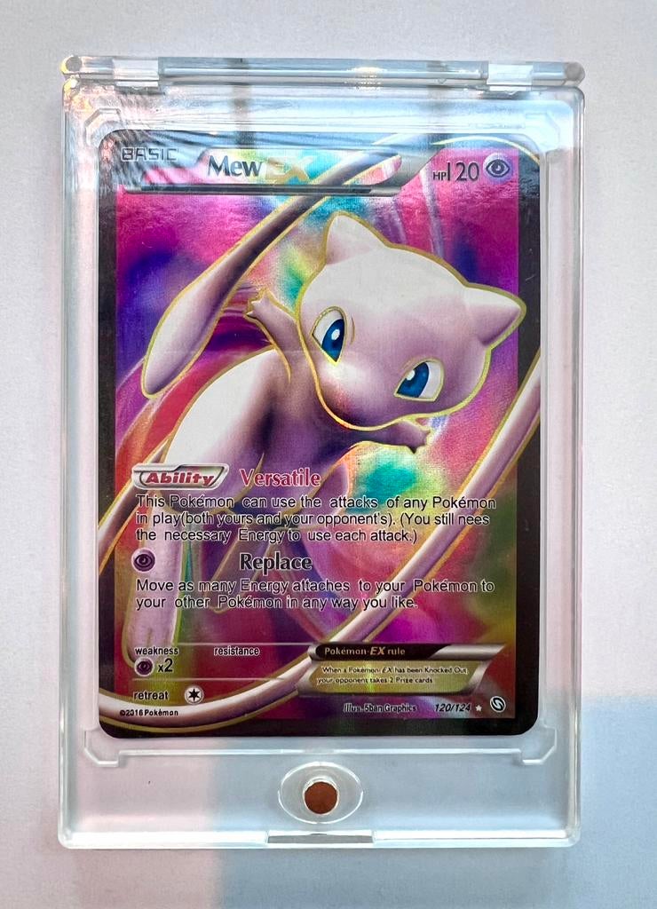 Mew EX (Full Art) Dragons Exalted Pokémon kaart, Ophalen of Verzenden, Zo goed als nieuw, Losse kaart, Foil