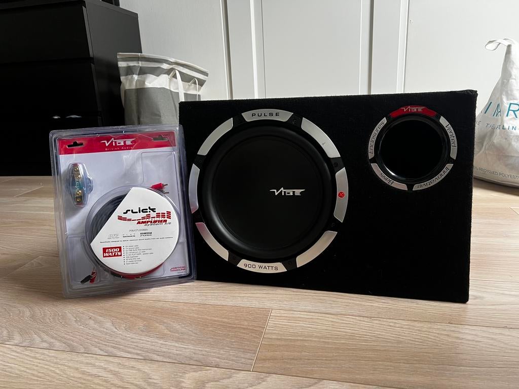 Vibe Pulse CBR12A-V0 actieve subwoofer, Ophalen, Zo goed als nieuw