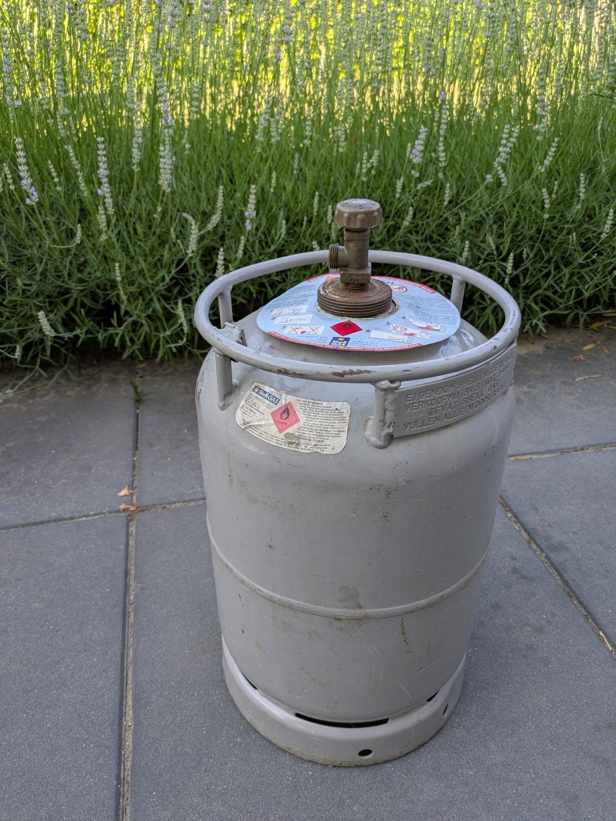Bijna volle propaan gasfles (totaal gewicht 24kg), Doe-het-zelf en Verbouw, Ophalen, Gebruikt