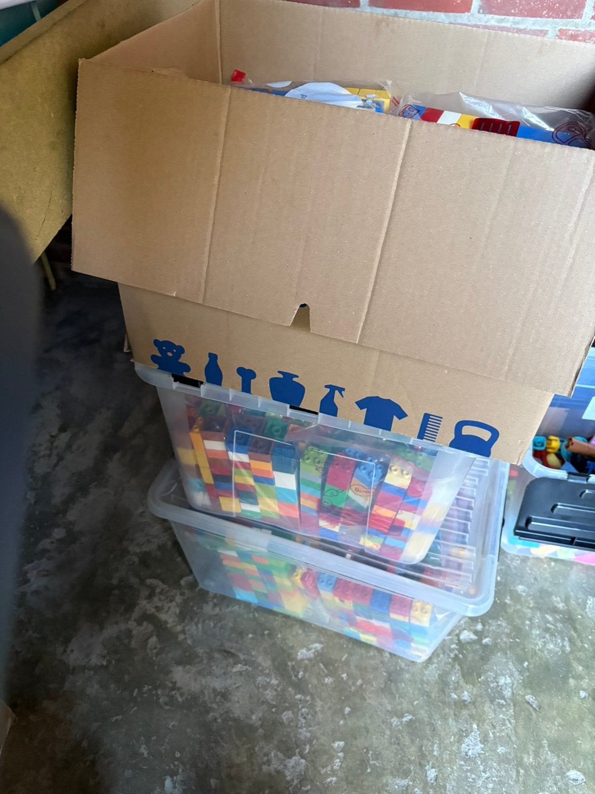 Grote partij duplo blokken alle maten en kleuren, Ophalen of Verzenden, Zo goed als nieuw, Duplo