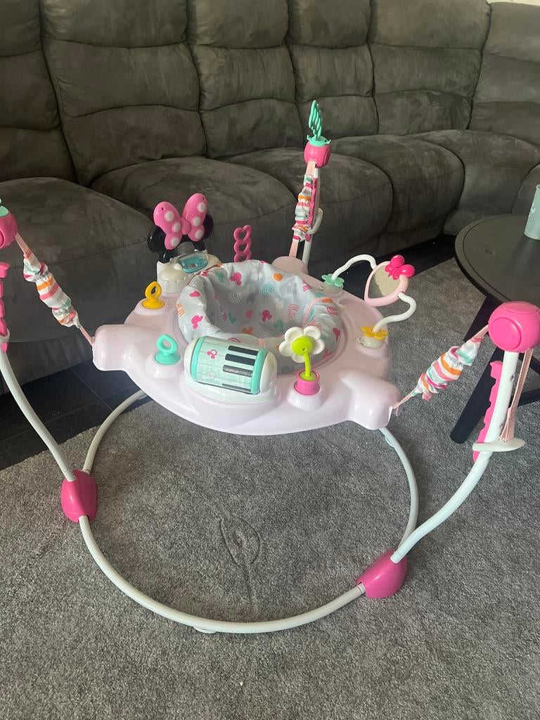 Minnie Mouse Baby Jumper met Muziek en Licht, Ophalen, Zo goed als nieuw