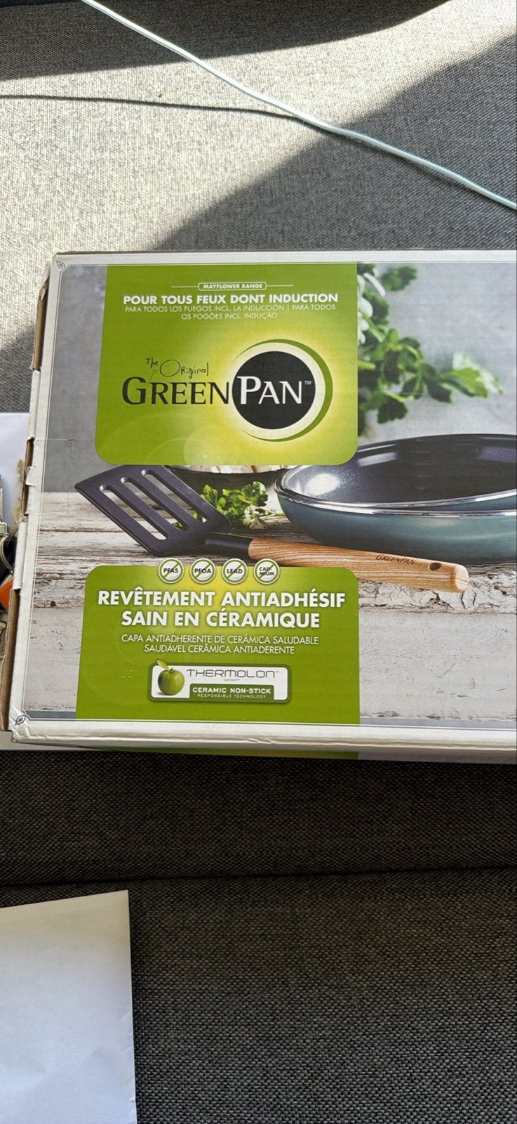 Greenpan pannenset 2 koekenpannen + spatel nieuw, Huis en Inrichting, Antiaanbaklaag, Nieuw, Pannenset, Ophalen of Verzenden