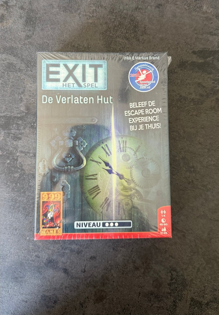 EXIT Het Spel: De Verlaten Hut - Escape Room Ervaring, Een of twee spelers, Ophalen of Verzenden, Nieuw
