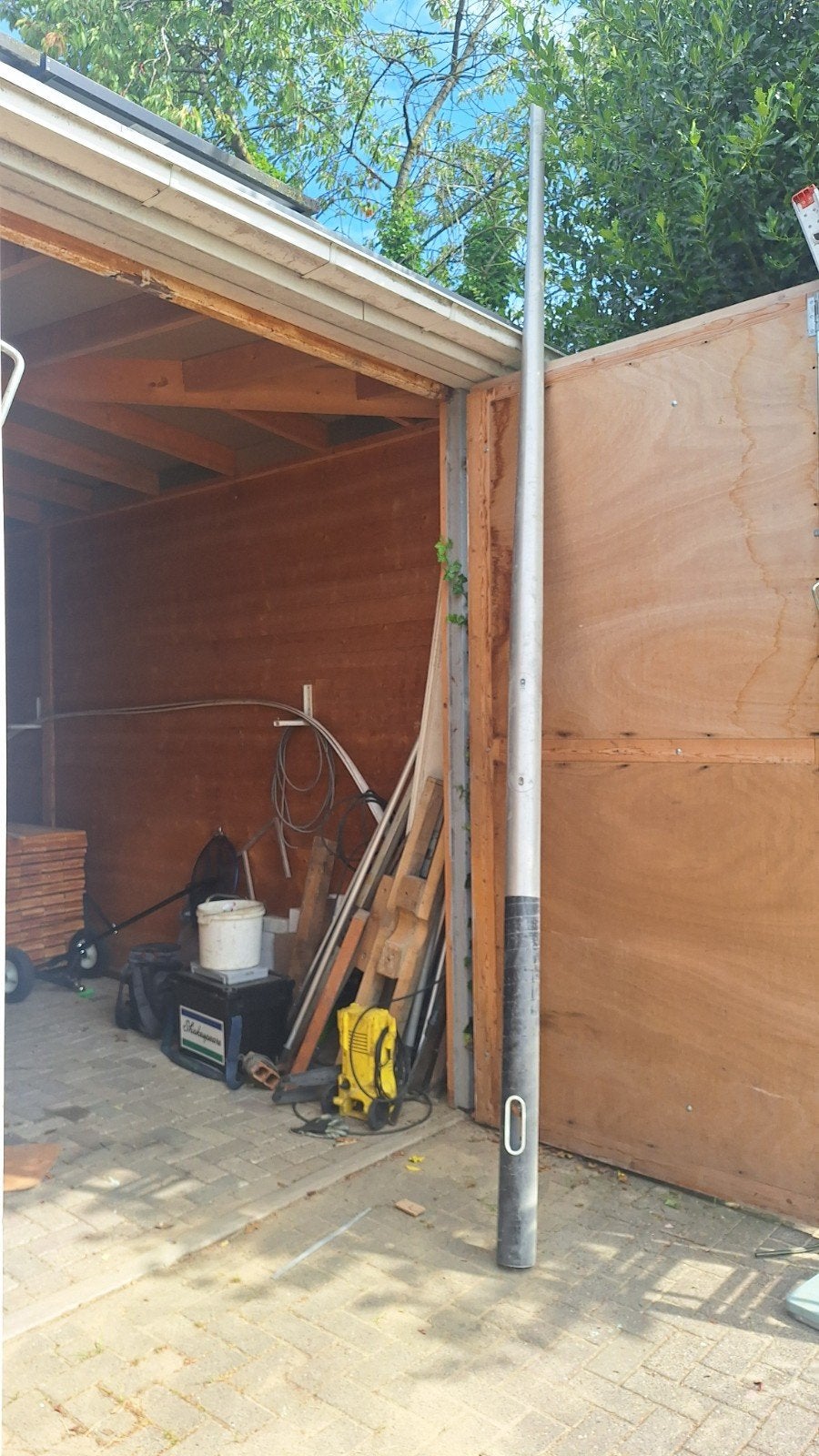 Nieuwe aluminium lantaarnpaal 5 meter, Ophalen of Verzenden, Nieuw, Aluminium, Overige typen