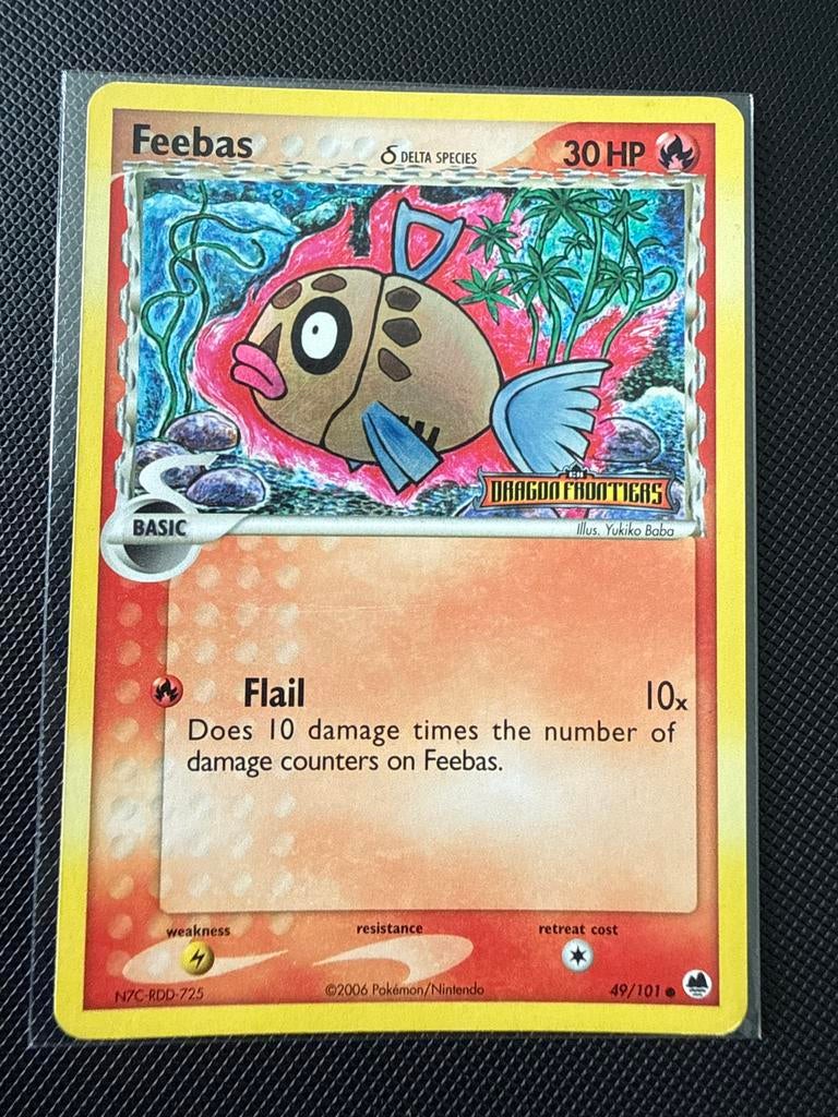 Feebas Delta Species 49 stamped pokemonkaart, Ophalen of Verzenden, Zo goed als nieuw