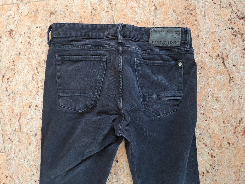 Cast Iron Riser zwart grijze jeans W 31 L 32 vaste prijs, Verzenden, Zwart, W32 (confectie 46) of kleiner, Cast Iron