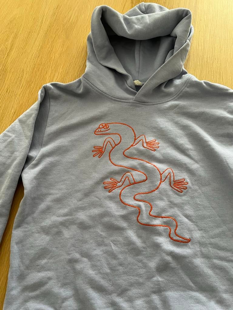 Lichtpaarse trui met applicatie, Ophalen of Verzenden, Zo goed als nieuw, Jongen of Meisje, Shirt of Longsleeve