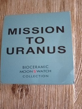 Omega x Swatch Moonswatch Mission to Uranus, Ophalen of Verzenden, Nieuw, Kunststof, Omega