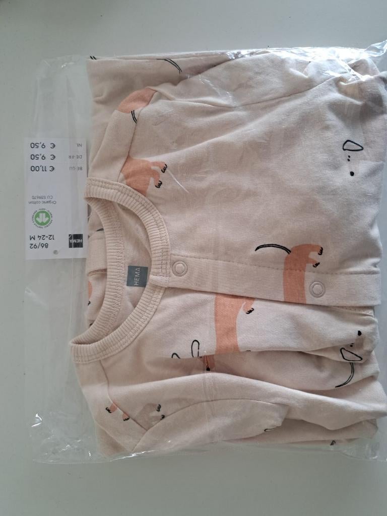 Nieuw HEMA boxpakje met teckelprint, maat 86/92, Ophalen of Verzenden, Nieuw, HEMA, Jongetje of Meisje