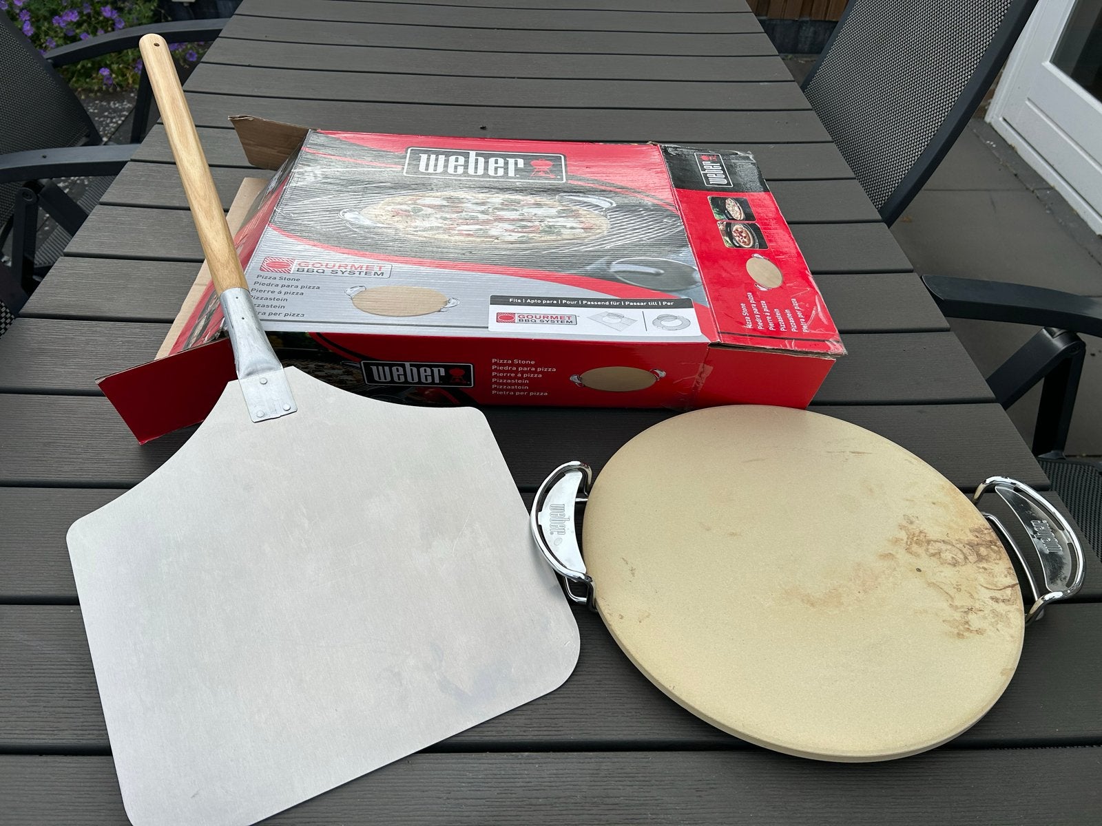 Weber Gourmet BBQ System Pizzasteen met schep, Ophalen, Gebruikt