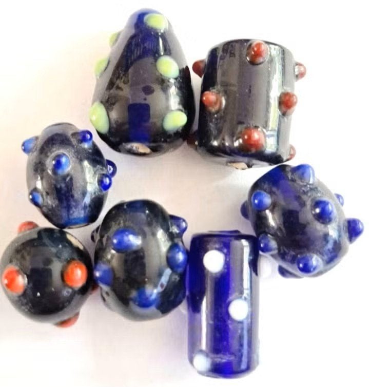 Lampwork glaskralen 15-25 mm, Hobby en Vrije tijd, Kralen en Sieraden maken, Verzenden, Nieuw, Kraal