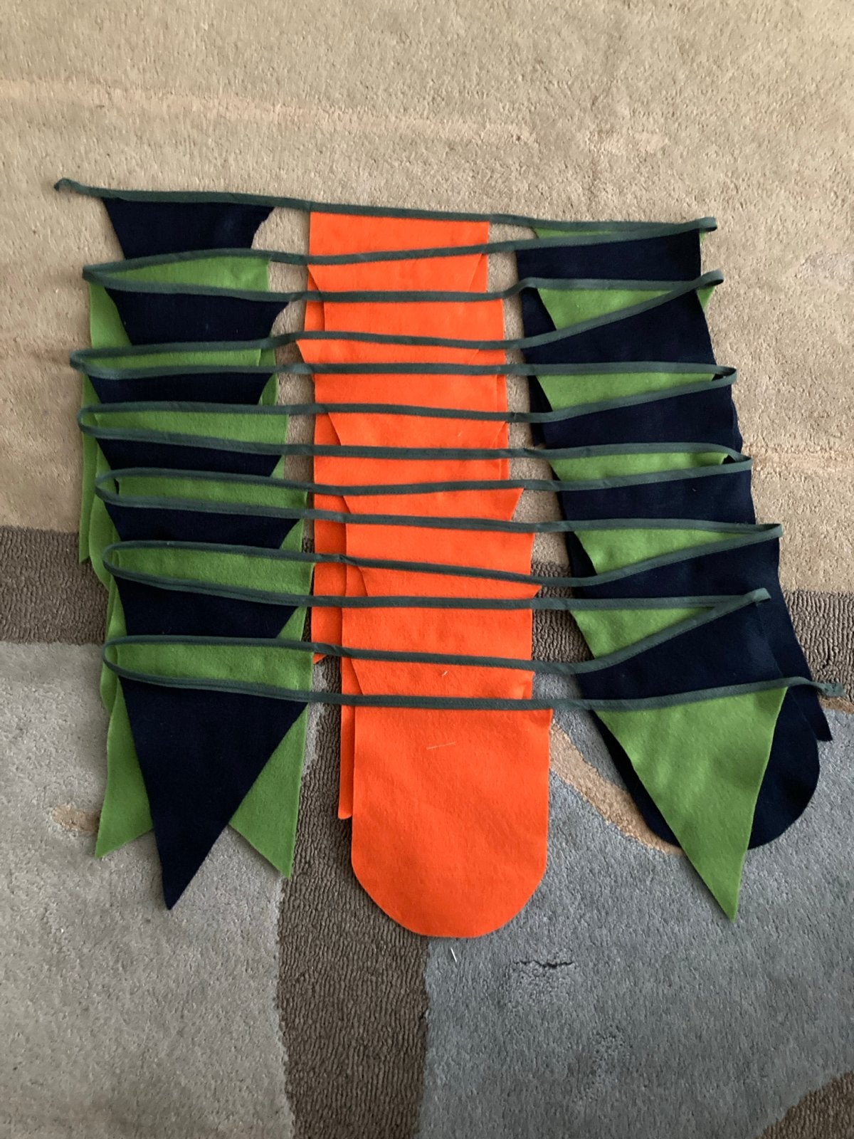 Feestelijke vlaggenlijn slinger 8 meter, Ophalen of Verzenden, Zo goed als nieuw, Versiering, Verjaardag