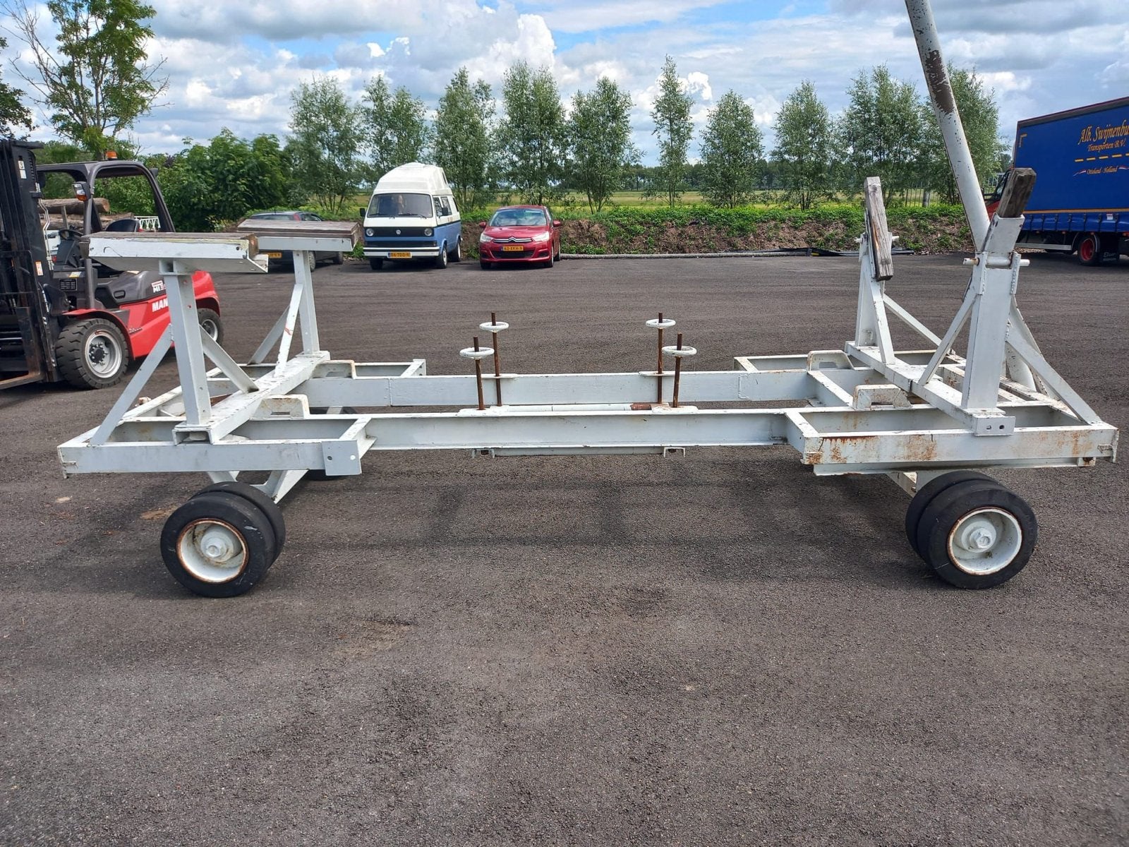 Stallingstrailer voor kruiser, Watersport en Boten, Gebruikt, 9 meter of meer, Ophalen of Verzenden, Stallingstrailer