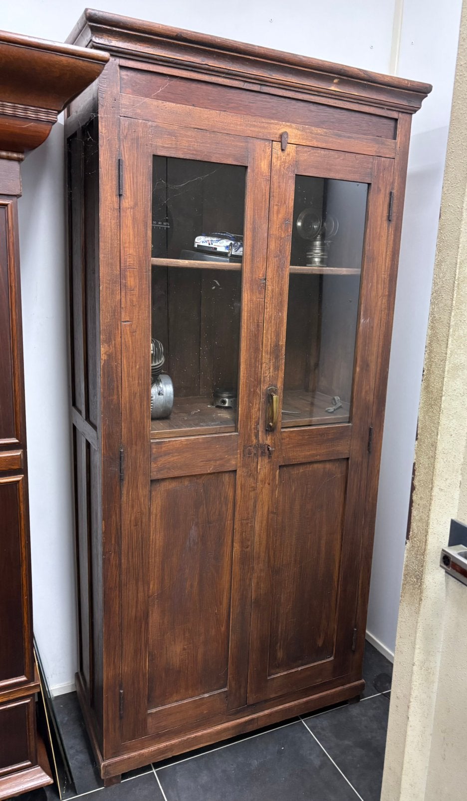 Vitrinekast, Huis en Inrichting, Kasten | Vitrinekasten, Ophalen, Gebruikt, 50 tot 100 cm, 150 tot 200 cm