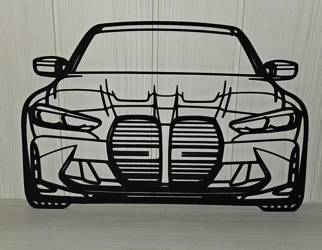 Houten Uitsnede BMW M3 G80 - 36x24cm MDF, Ophalen of Verzenden, Nieuw