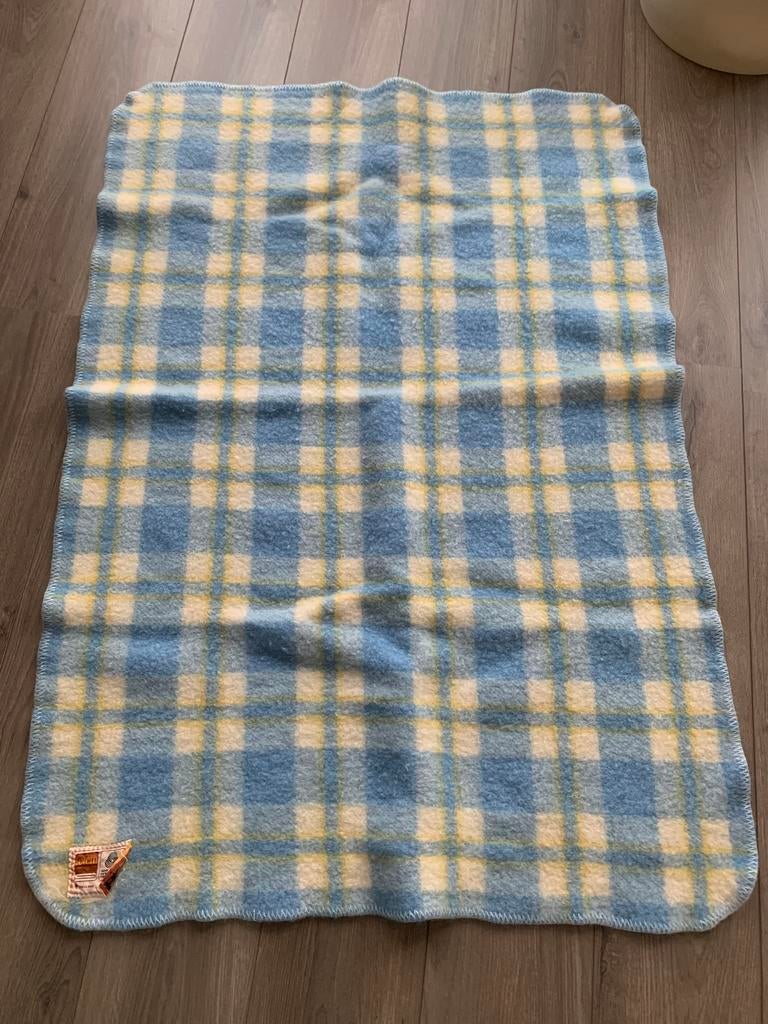 Vintage kinderdekentje, Tetem, schuiver scheerwol, Ophalen, Zo goed als nieuw