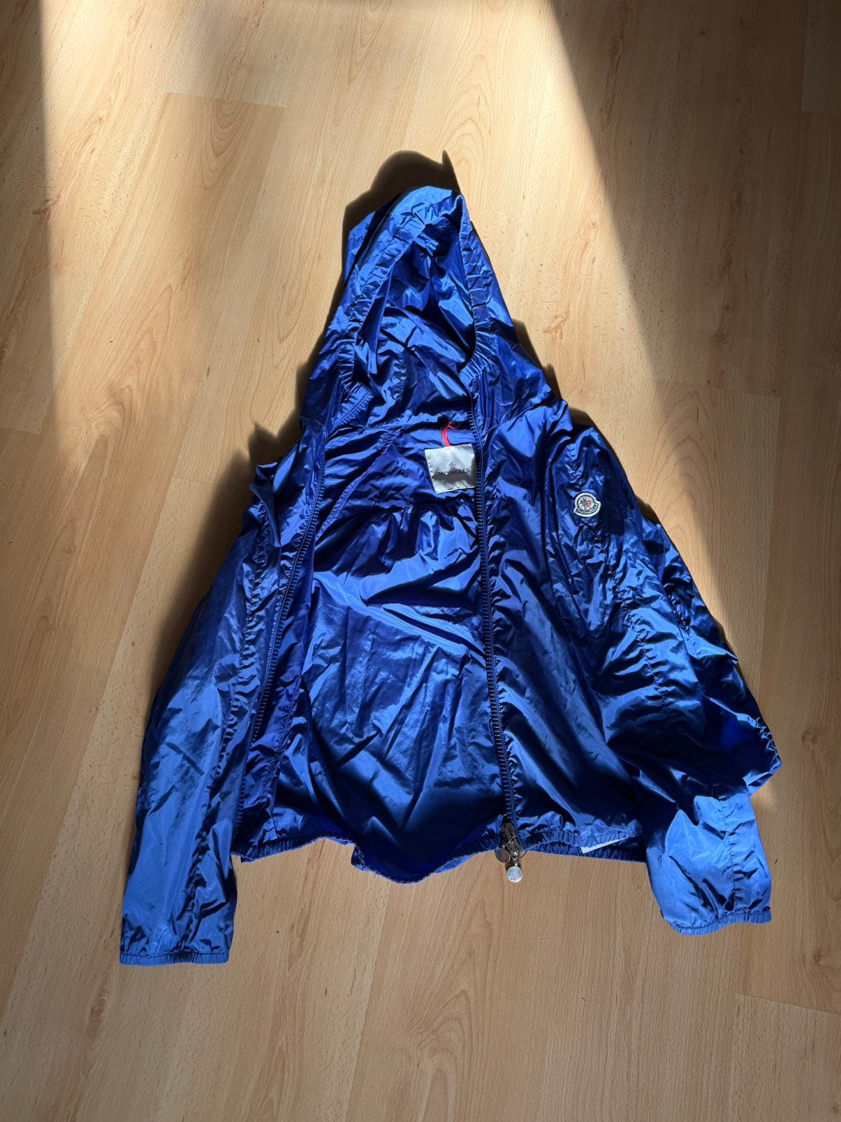 Moncler windbreaker blue, Ophalen of Verzenden, Overige thema's, Kleding, Maat 36 (S)