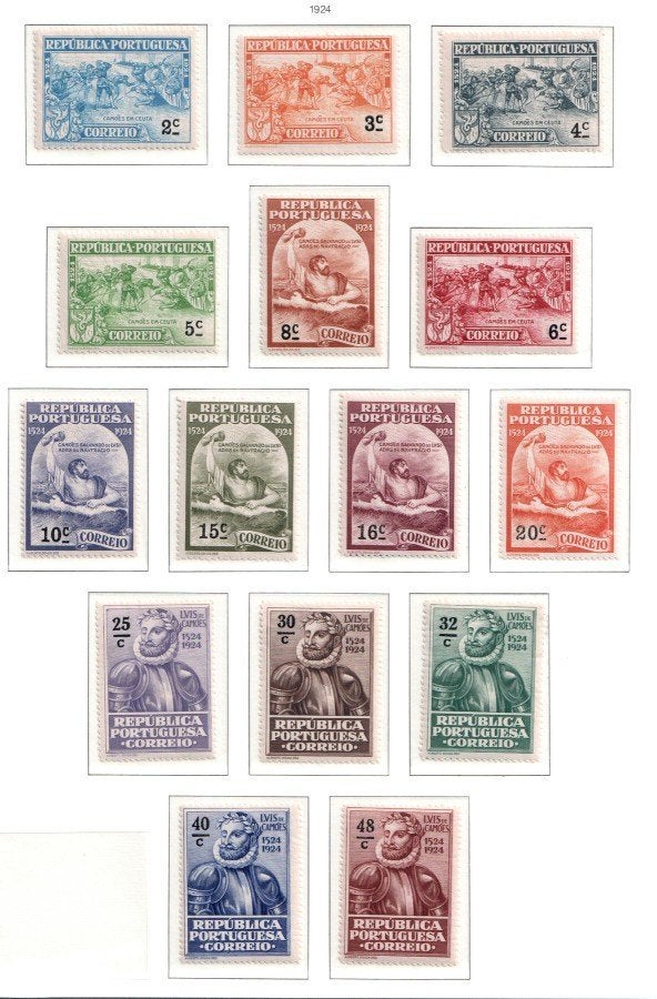 Portugal 1924, mooi postfrisse jaartal (31 stuks), Verzenden, Portugal, Postfris