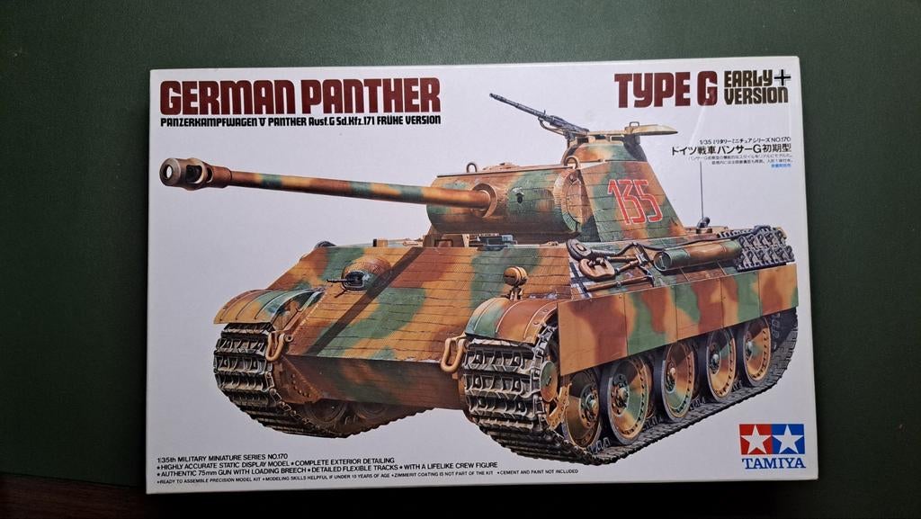 Tamiya german panther type G early version 1:35, Ophalen of Verzenden, Nieuw