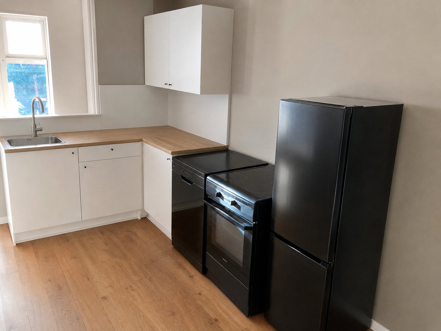 Keuken excl apparaatuur te koop, Huis en Inrichting, Keuken | Complete keukens, Ophalen, Overige materialen, Zwart, Overige typen