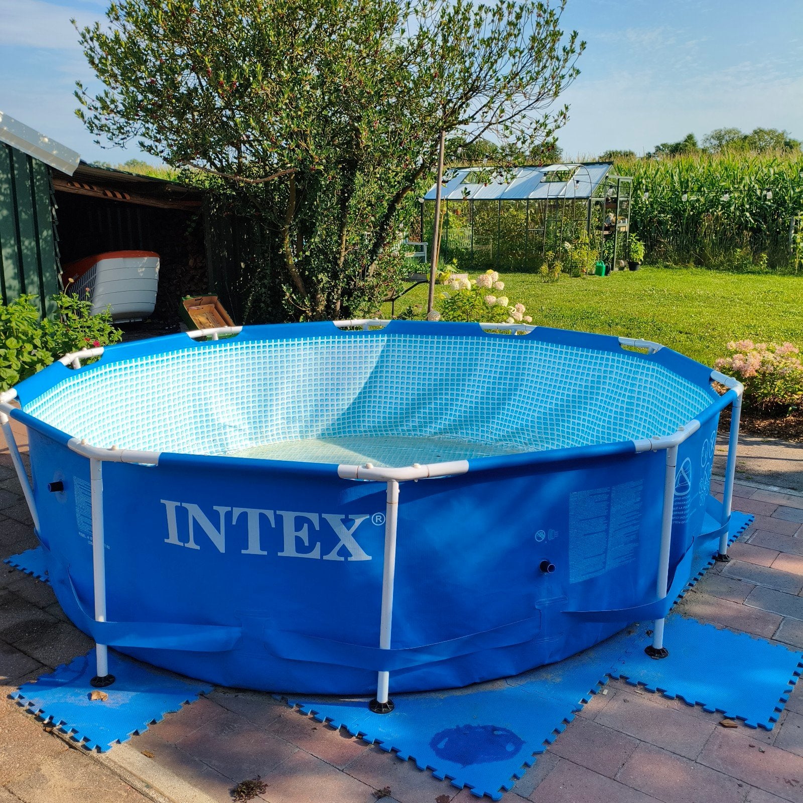 Intex Zwembad 305cm - Compleet met accessoires!, Tuin en Terras, Ophalen, Gebruikt, Minder dan 80 cm, Rond