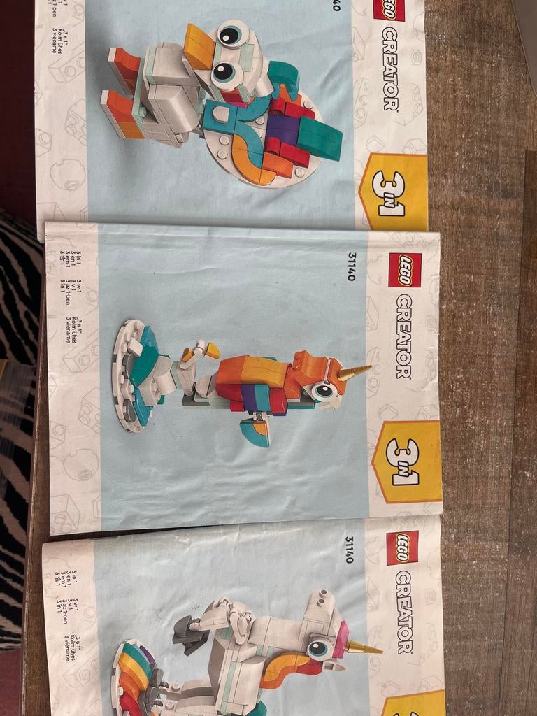Lego Creator 31140 Magische Eenhoorn 3-in-1 set, Ophalen, Lego, Zo goed als nieuw, Compleet