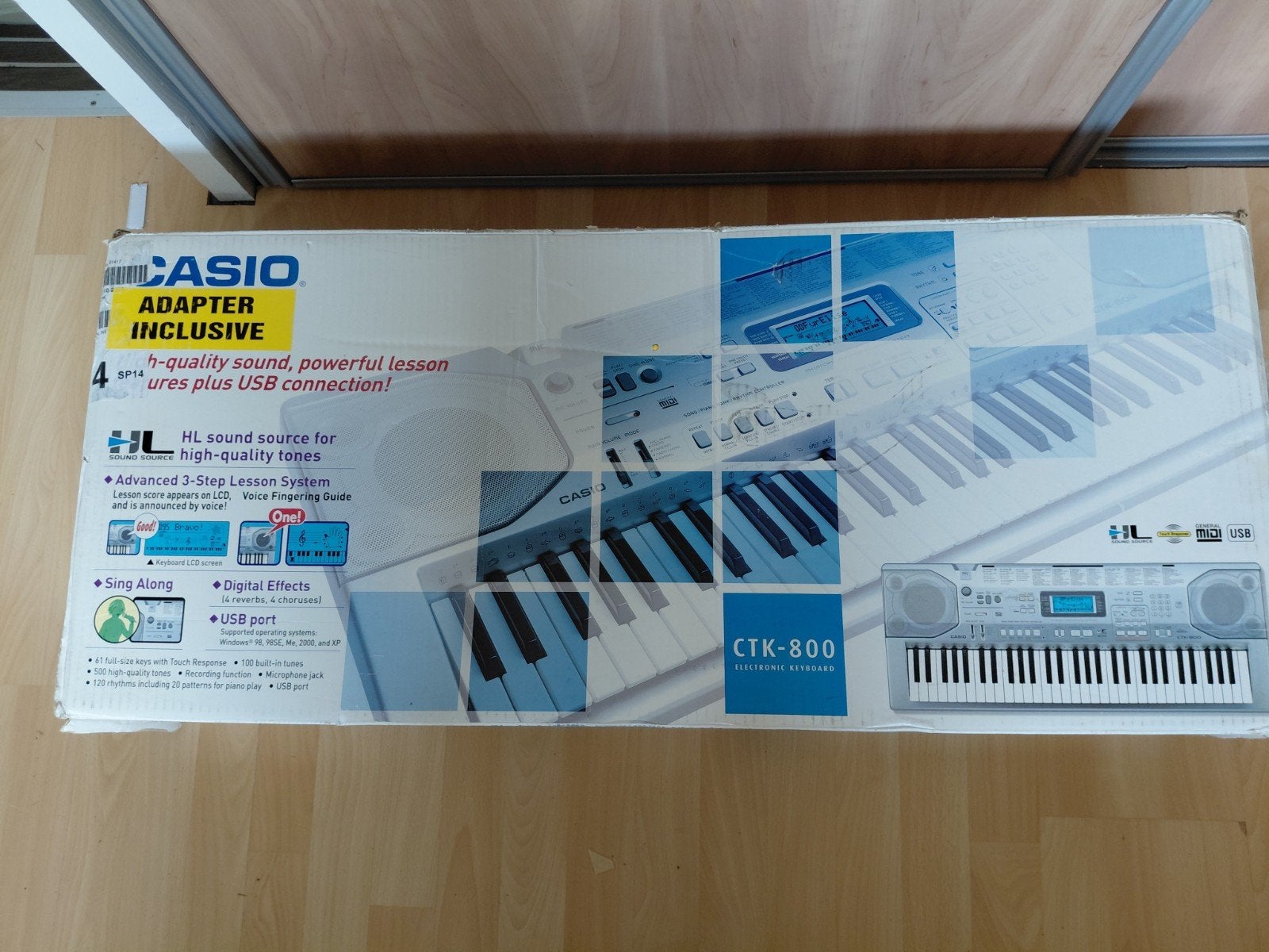 Keyboard Casio CTK 800, Ophalen, Gebruikt, 61 toetsen, Casio