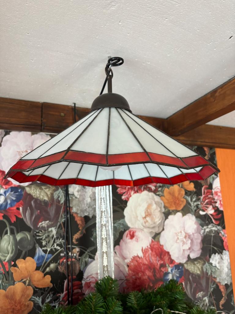 Twee Tiffany Lampen, Ophalen, Gebruikt, Glas