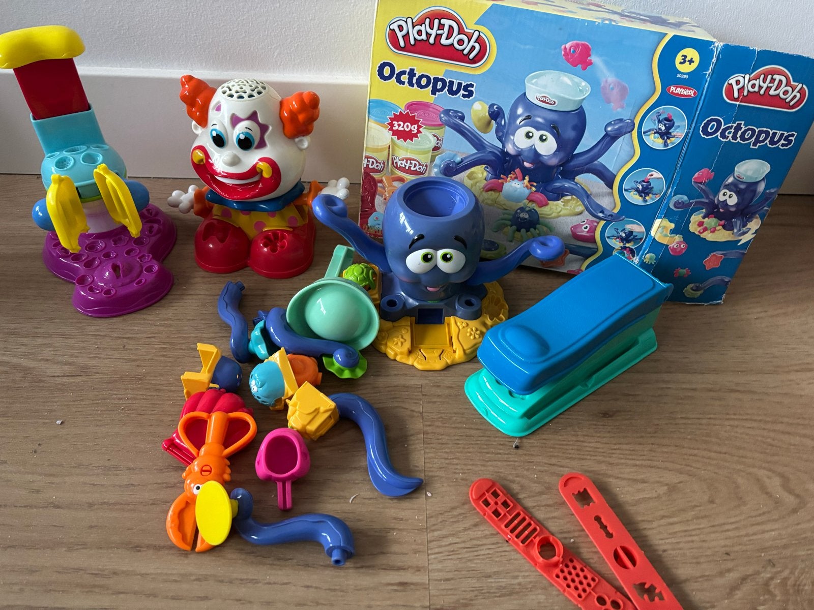 Play-Doh Octopus en Kneedset met Clown, Ophalen, Gebruikt, Jongen of Meisje