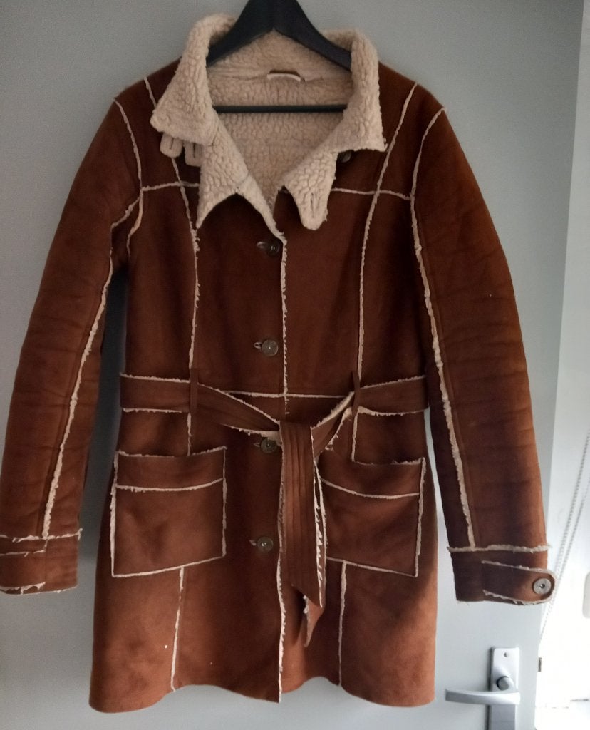 Gevoerde Suède jas, Ophalen of Verzenden, Nieuw, Maat 38/40 (M), Bruin