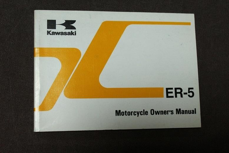 Kawasaki ER-5 1998 motorcycle owner's manual ER500 A3 B3, Ophalen of Verzenden, Kawasaki