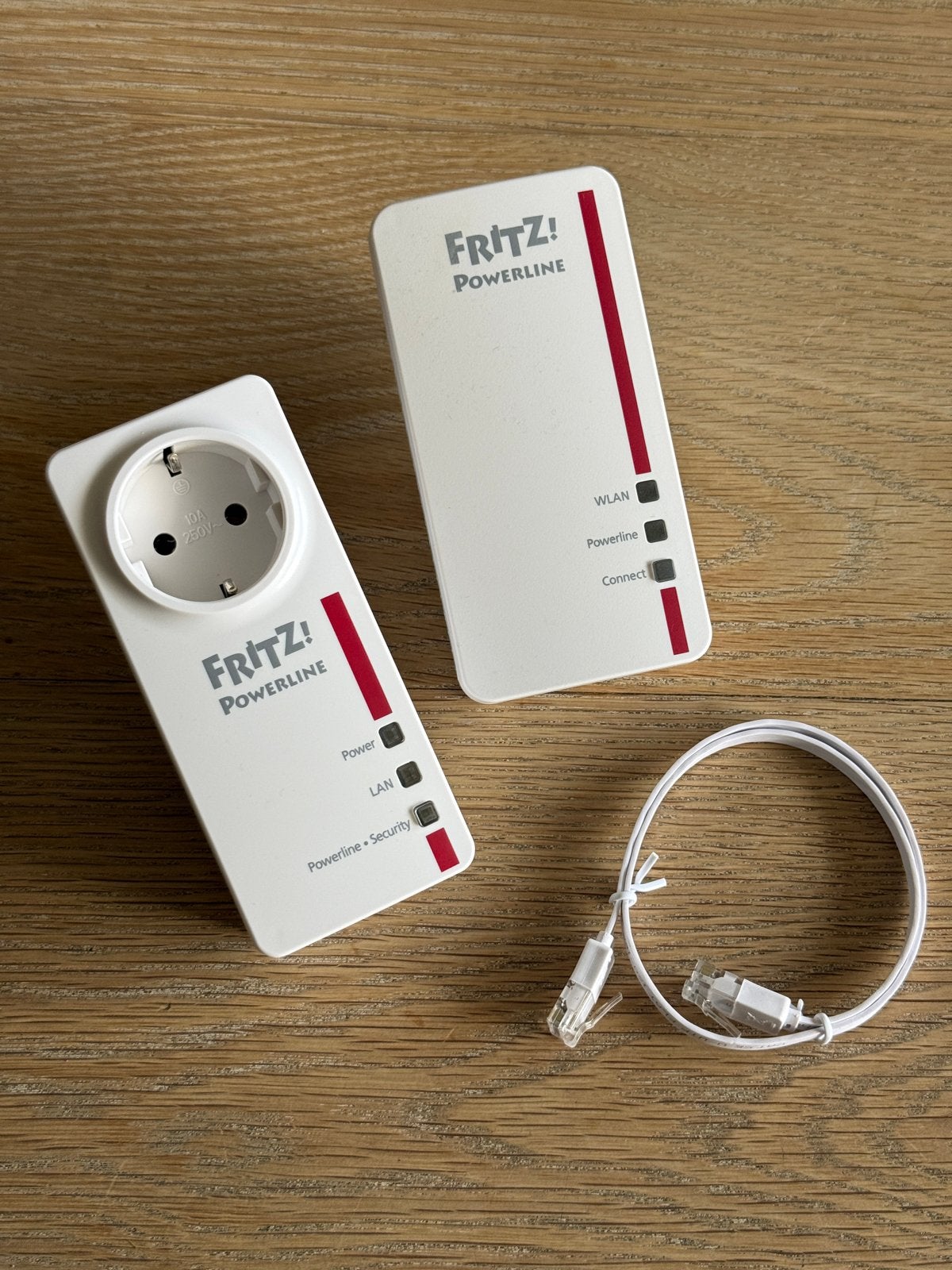 FRITZ!Powerline 1240E WLAN Set - Powerline;  via stroomnet!, Ophalen of Verzenden, Zo goed als nieuw