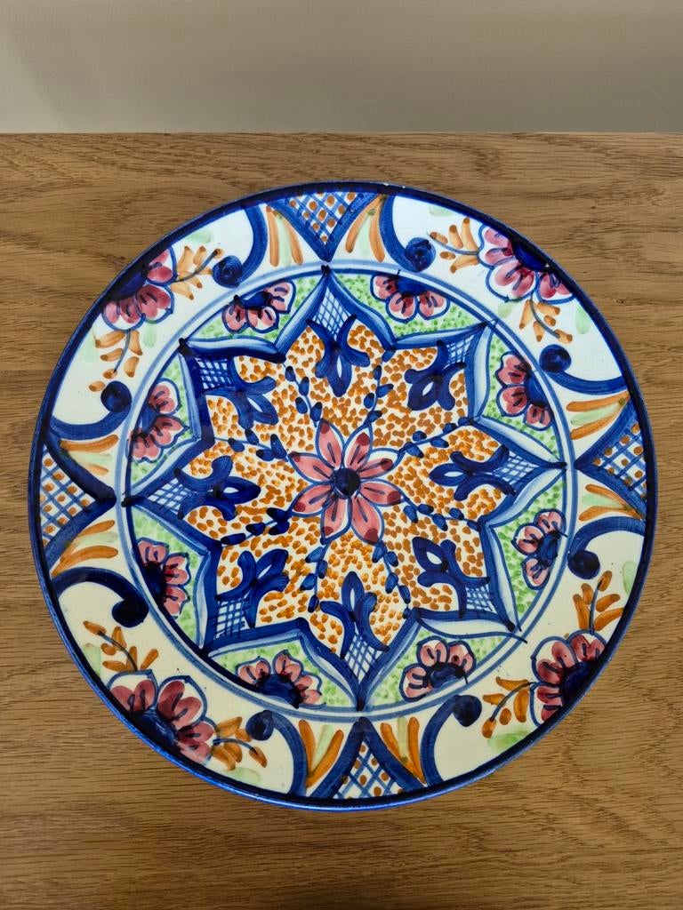 Set van 2 handbeschilderde Spaanse decoratieve borden, Ophalen of Verzenden