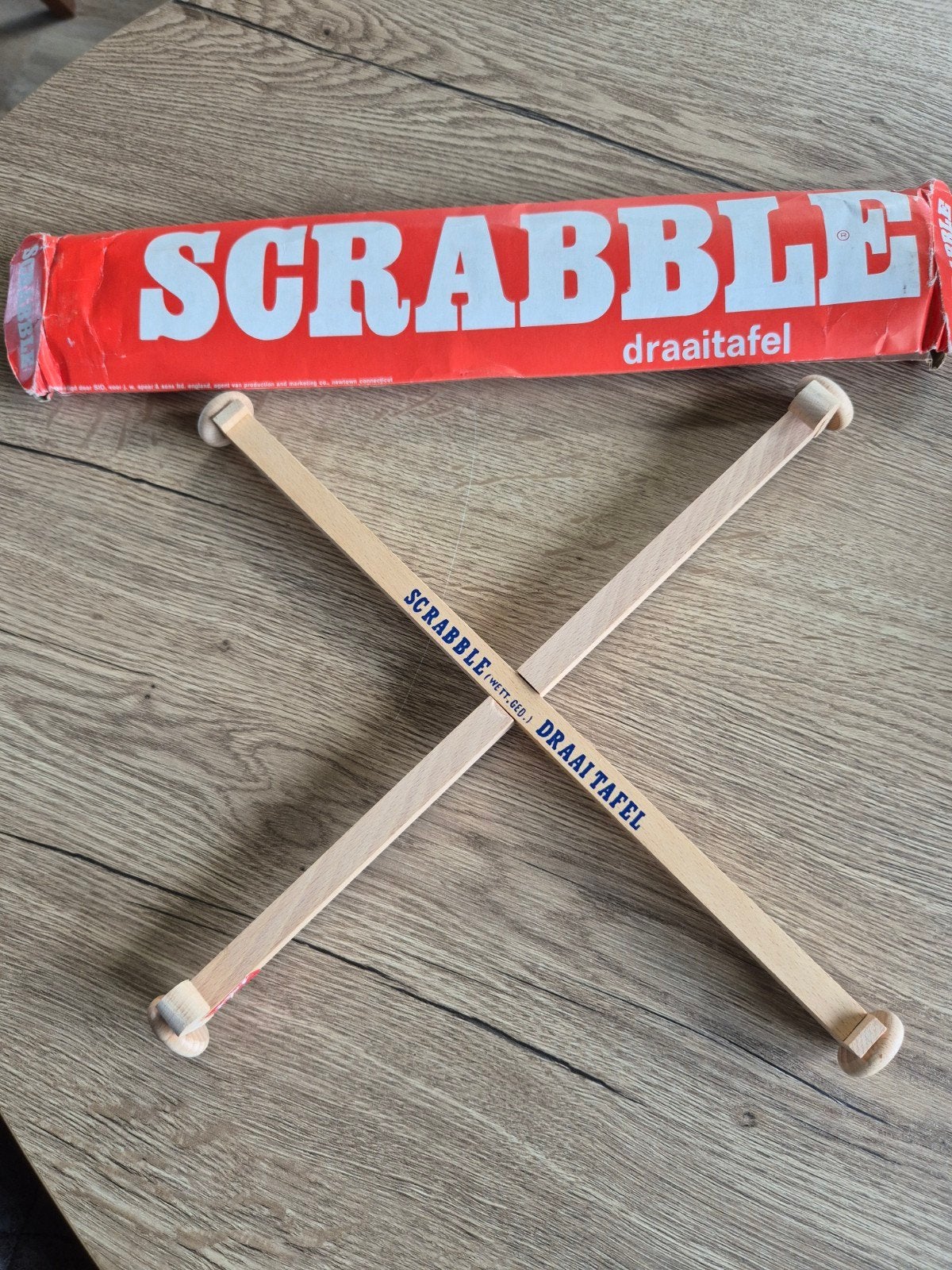 Orginel Scrabble Sio draaitafel in originele doos, Ophalen of Verzenden, Zo goed als nieuw
