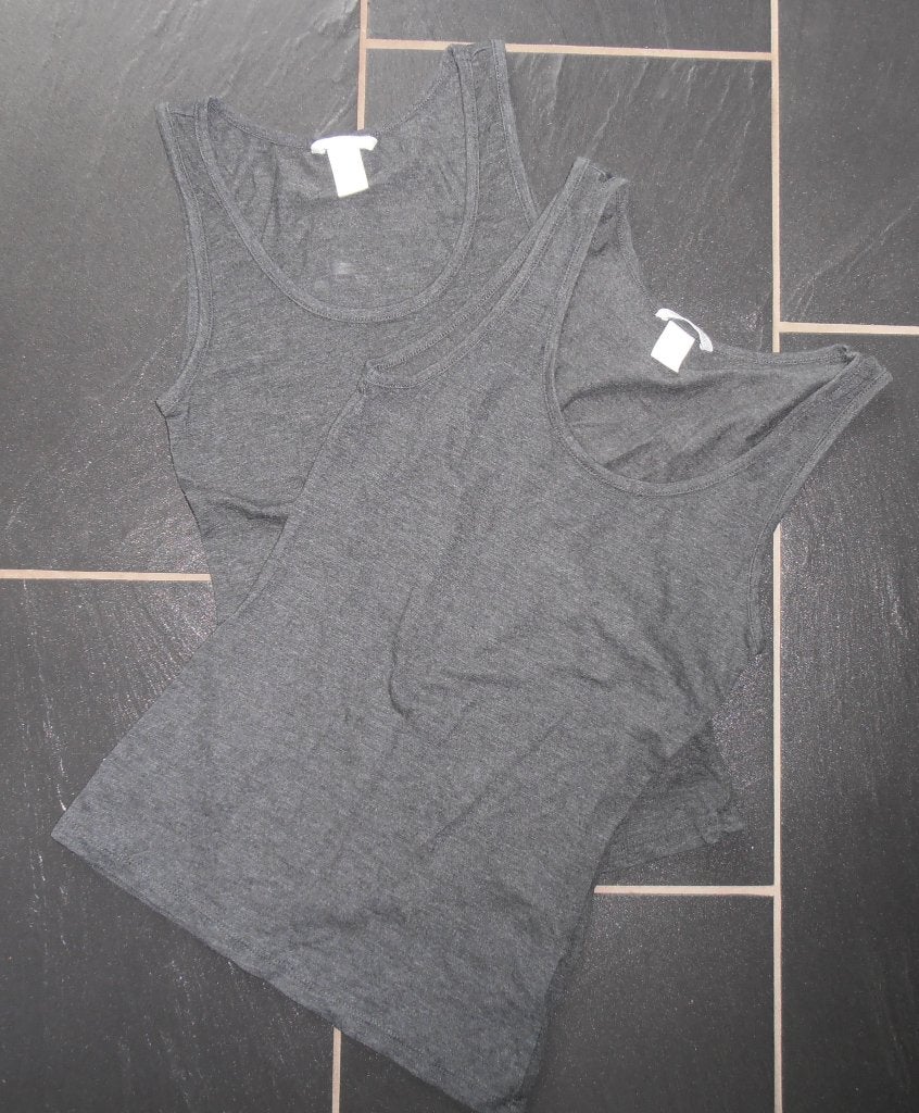 2 tops maat S, H&M, Ophalen of Verzenden, Grijs, Gedragen