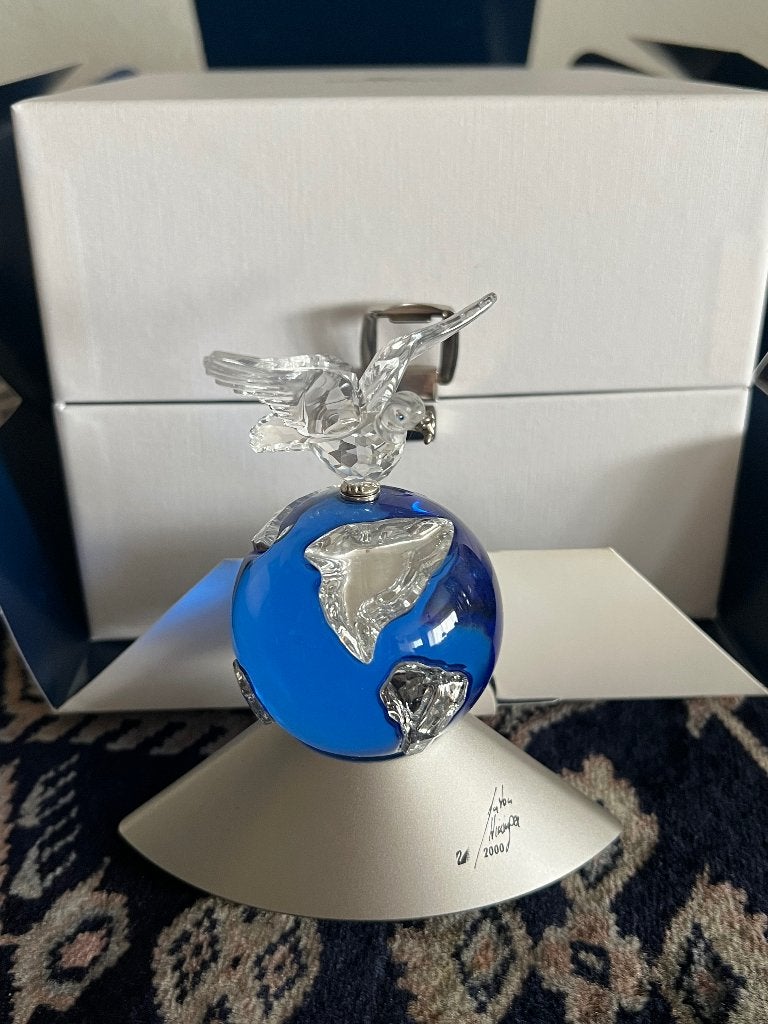 Swarovski kristal Blue Planet Earth 2000 Millennium Edition, Ophalen, Zo goed als nieuw, Figuurtje
