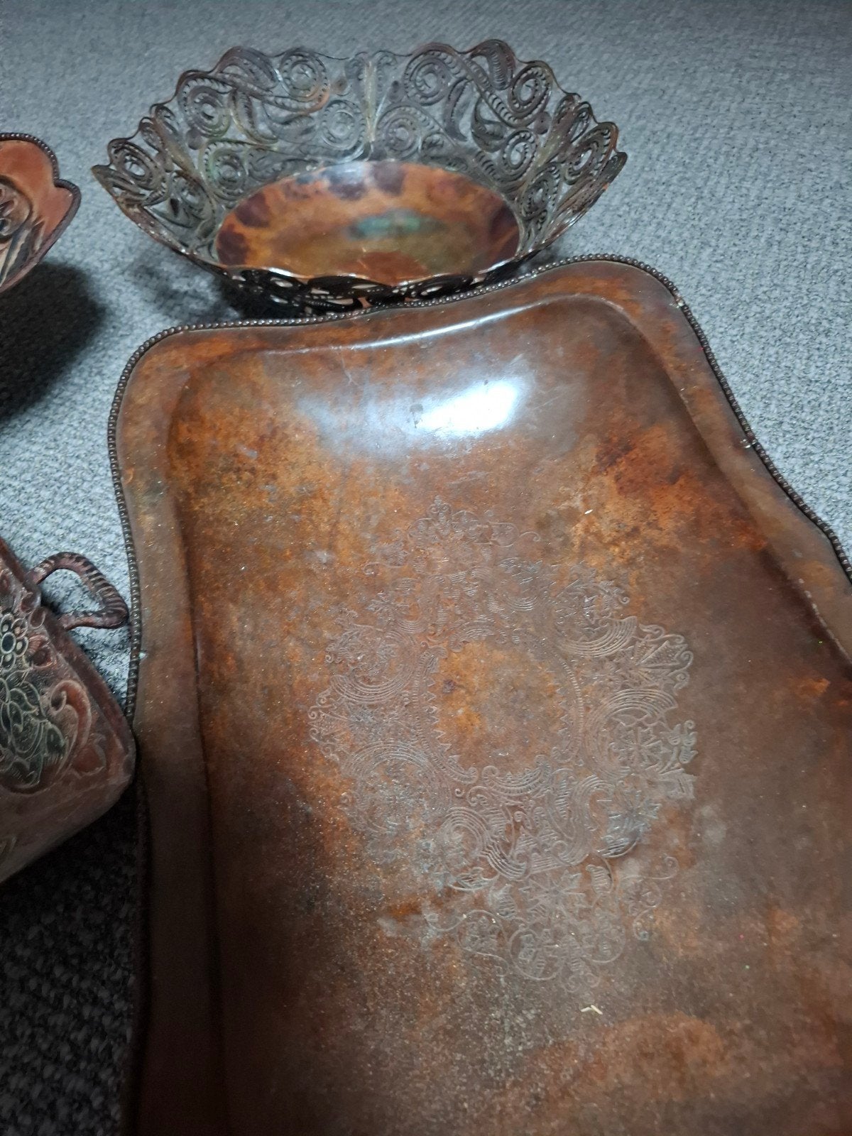 mooie decoratie schalen  4 verschilinde, Huis en Inrichting, Ophalen of Verzenden, Rond, Metaal