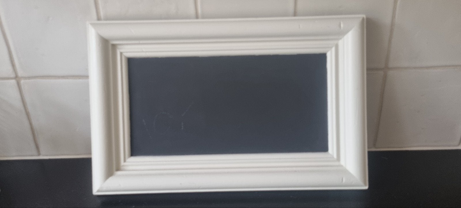 Laaks Brocante, gepimpte oude lijst met schoolbord, Ophalen of Verzenden, Zo goed als nieuw, Hout