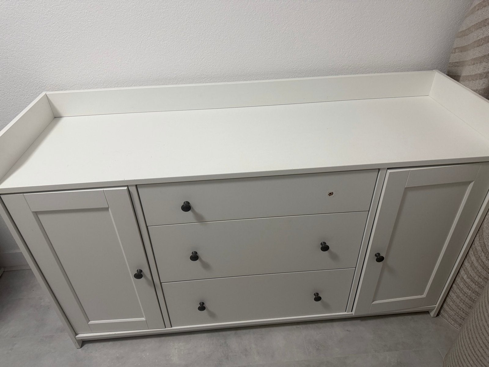 Witte Commode met Lades en Kastjes, Ophalen, Gebruikt, 50 tot 70 cm, 100 cm of meer