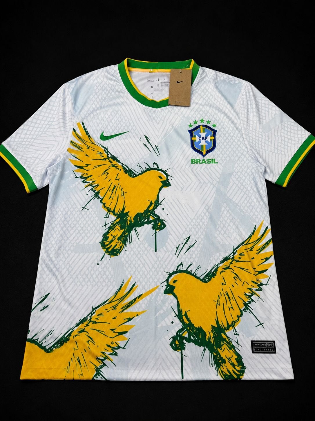 Nike Brazilië Thuisshirt WK 2022 Maat L Nieuw, Ophalen of Verzenden, Nieuw, Maat 52/54 (L), Wit