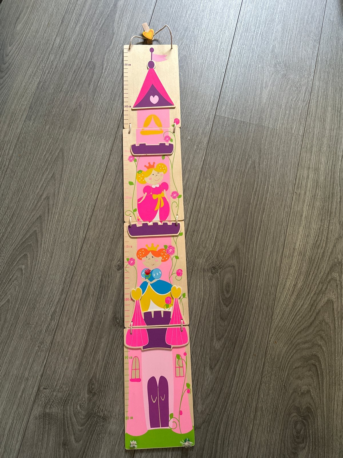 Houten groeimeter prinsessenkasteel, Ophalen of Verzenden, Zo goed als nieuw
