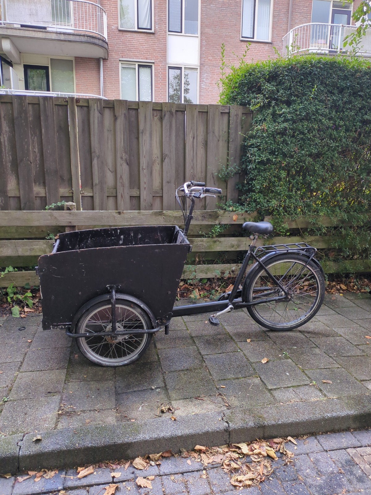 Stevige merkloze bakfiets - fietst prima, Ophalen of Verzenden, Gebruikt