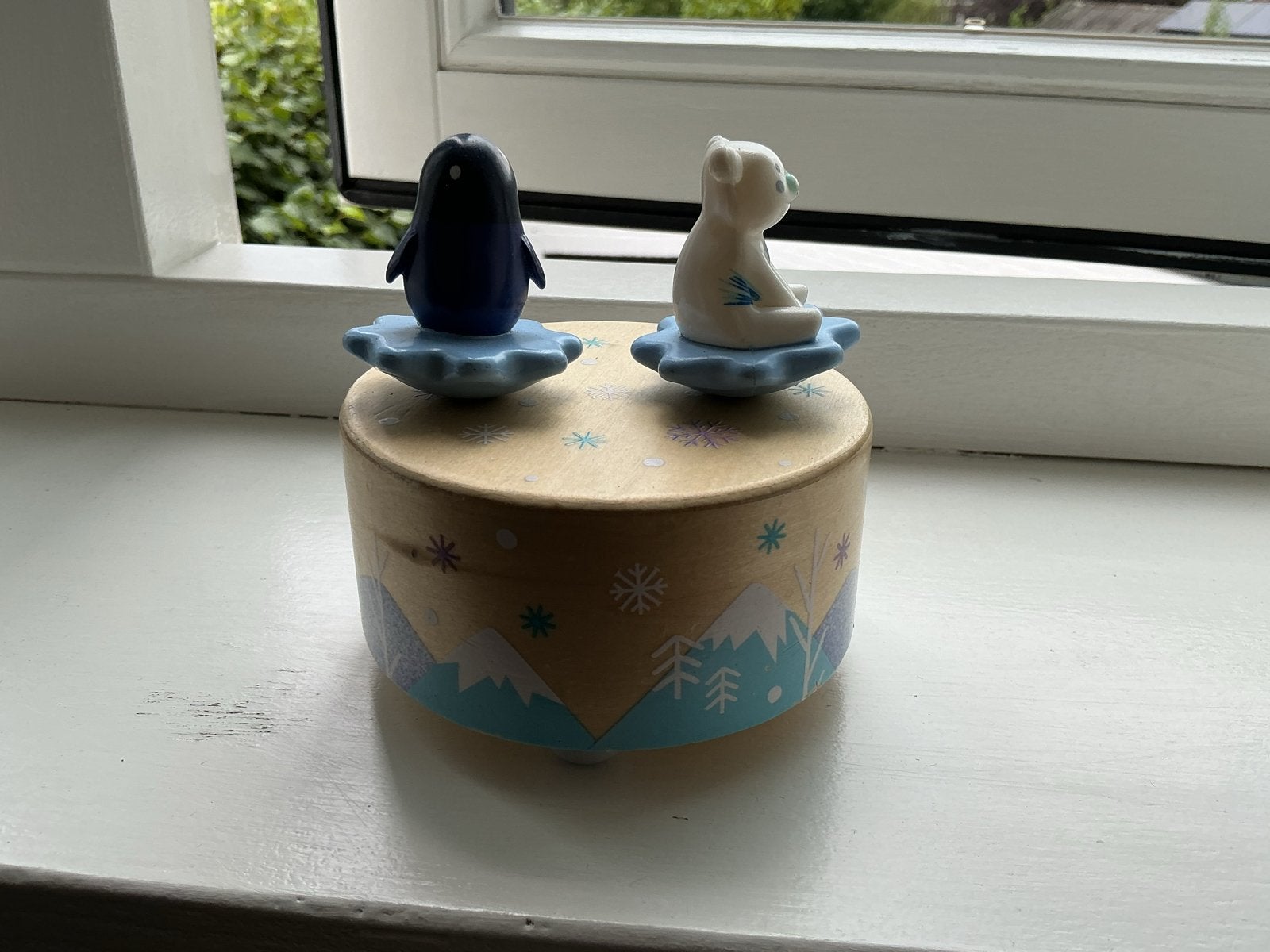 Djeco Muziekdoos Ice Parc met Pinguïn en IJsbeer, Ophalen of Verzenden, Gebruikt, Overige typen, Met geluid