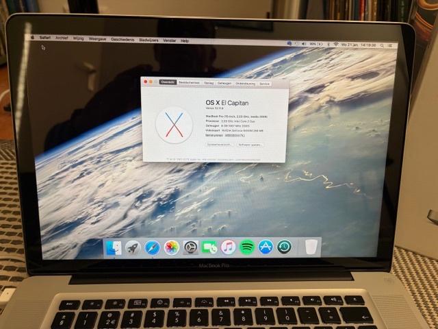 Apple MacBook Pro 15", MacBook Pro, Gebruikt, 256 GB, 2 tot 3 Ghz