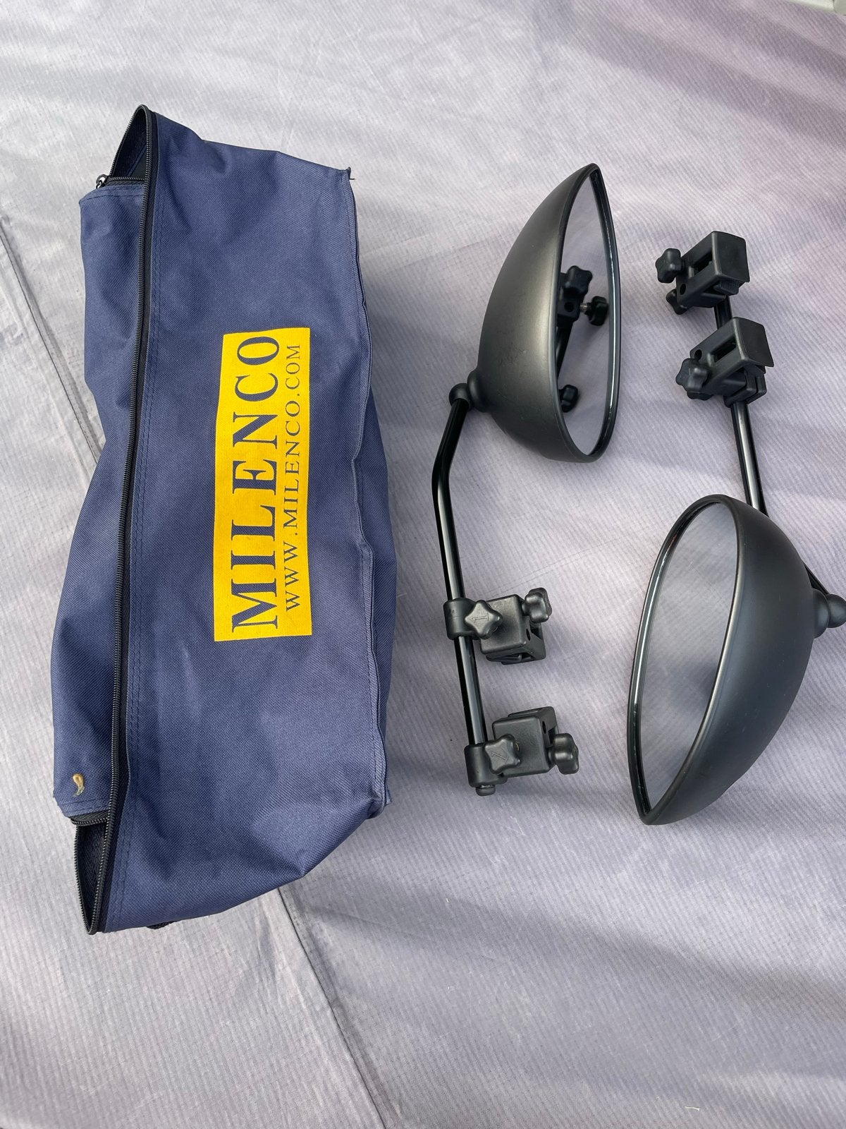 Milenco Caravanspiegels E11 - Set van 2 met Bewaartas, Caravans en Kamperen, Ophalen, Zo goed als nieuw