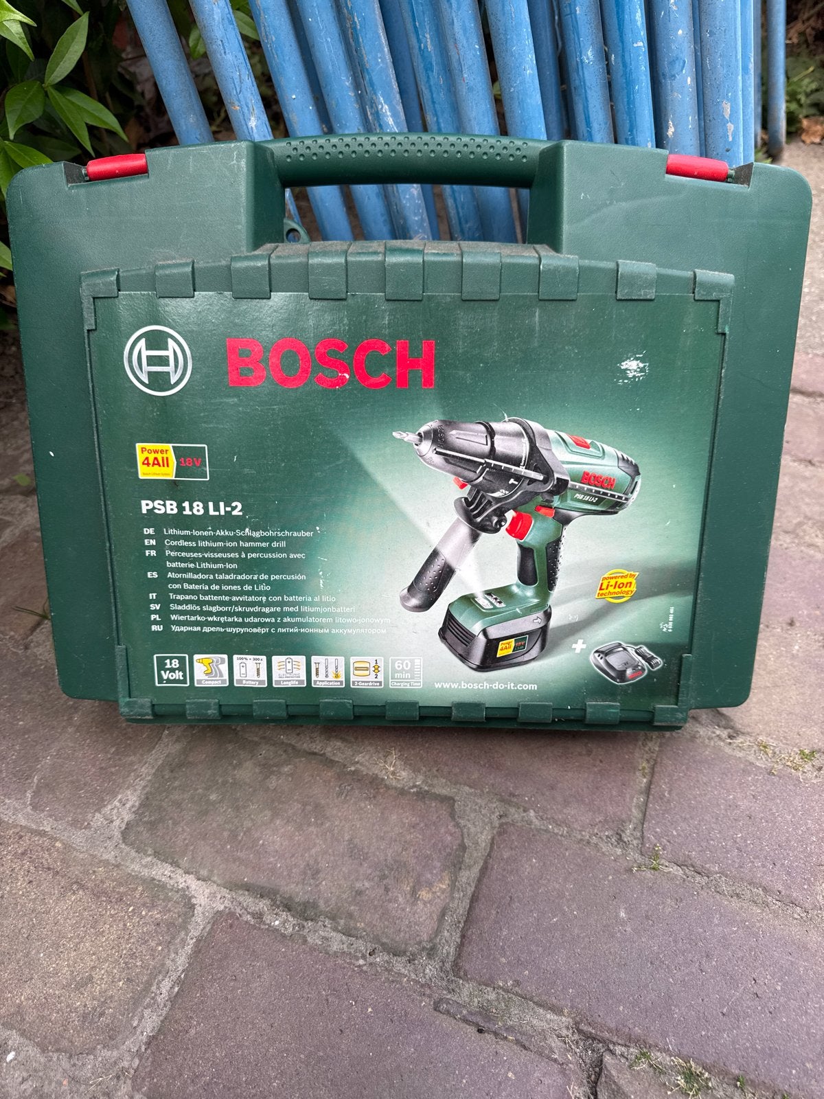 Bosch PSB 18 LI-2 Accu Klopboormachine 18V, 600 watt of meer, Ophalen of Verzenden, Klopboormechanisme, Zo goed als nieuw