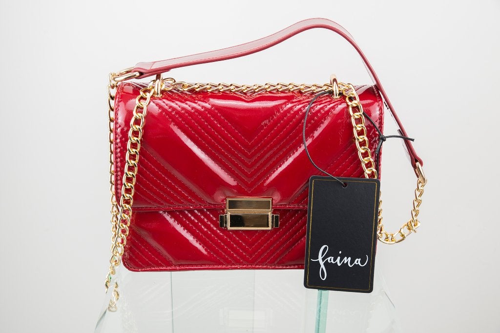 handtas faina, Ophalen of Verzenden, Nieuw, Rood, Handtas